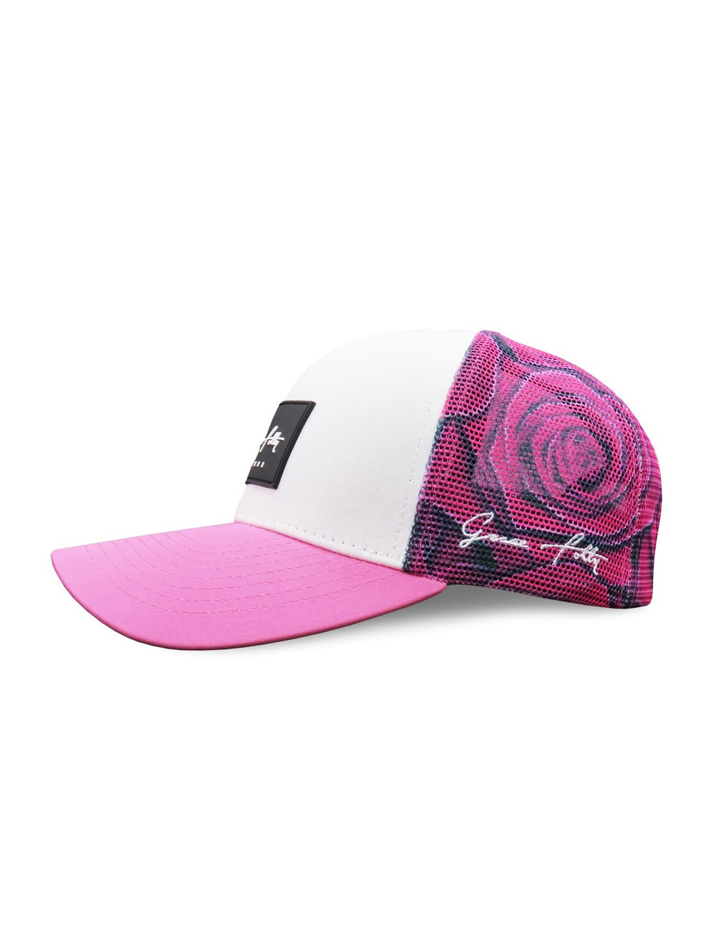 Beach Trucker Hats for Women- Snapback Baseball Cap for | Pink Rose | Size OS - Picture 1 of 9